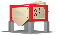 Heron Grain Pre-Cleaner with oscillating body: Manufactured by ABC Hansen Africa