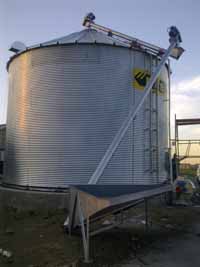 Above ground reception bin